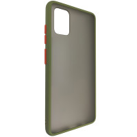 Чехол Totu Copy Gingle Series for Samsung A51/M40S Dark Green+Orange