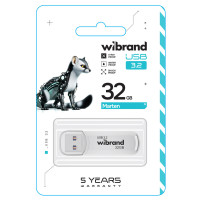 Флешка Wibrand Marten, USB 3.2 Gen 1, 32GB, White