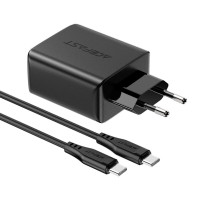 Мережевий зарядний пристрій Acefast A13 PD 65W, 2xUSB-C,1xUSB-A, Cable Type-C to Type-C Black 2
