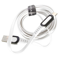 Кабель Konfulon DC03C, Type-C, 2m, 2A, White 1
