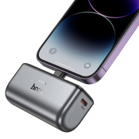 Універсальна мобільна батарея Hoco Q31, 5000mAh, PD 20W, Cable Lightning, Black 6