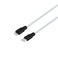 Кабель Hoco X21 Plus, Type-C to Lightning, 1m, PD 20W, White 1