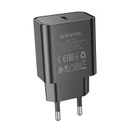 Мережевий зарядний пристрій Borofone BA71A, PD 20W, White 8