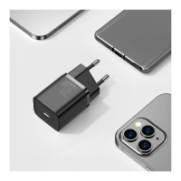 Мережевий зарядний пристрій Baseus Super Si Quick Charger, 30W, Black 3