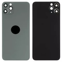 Задня кришка для iPhone 11 Pro Max, зі склом камери, Small Hole, Matte Midnight Green