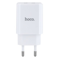 Мережевий зарядний пристрій Hoco C62A, Cable Lightning, 5V, 2.1A White