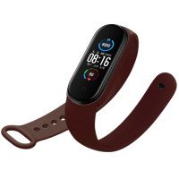 Ремінець для фітнес браслету Mi Band 5/6/7 Silicone, Bordo 2