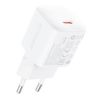 Мережевий зарядний пристрій Acefast A118, PD 30W, mini GaN, White