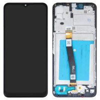 Дисплейний модуль для Samsung A226 Galaxy A22 5G, з рамкою, Original Ref., Black