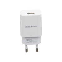 Мережевий Зарядний Пристрій Borofone BA20A, Cable Micro, 2.1A, White