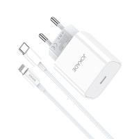 Мережевий зарядний пристрій Jokade JB069, Cable Type-C to Lightning, 27W, White 2