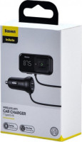 FM-модулятор Baseus T Shaped S-16 wireless MP3 car charger  Black 7