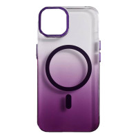 Чохол Gradient Metal Frame with Magsafe iPhone 14 Pro Max Purple