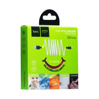 Кабель Hoco X21 Plus, Lightning, 1m, Black-Red 7