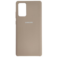 Чехол Silicone Case for Samsung Note 20 Sand Pink (19)