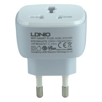 Розумна Wi-Fi розетка Smart Power Plug LDNIO SCW1050 White