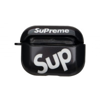 Silicone Case for AirPods Pro Glossy Brand Sup black