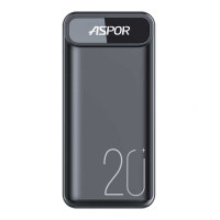 Універсальна мобільна батарея Aspor A396 PD 22,5W 20000 mAh, Black 1