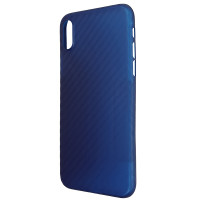Чохол Anyland Carbon Ultra thin для iPhone X/XS Blue 1