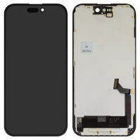 Дисплейний модуль для iPhone 15, High Copy, OLED, GX OEM hard, Black