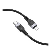 Кабель Hoco X109 Silicone, Type-C to Lightning, PD 27W, 2m, Black 9