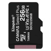 Карта пам'яті Kingston Canvas Select Plus 256Gb microSDXC (UHS-1) class 10 А1 (R-100MB/s)
