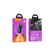 Автомобільний зарядний пристрій Hoco Z46, QC 3.0 18W, Cable Micro, Sapphire Blue 1