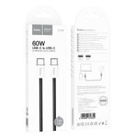 Кабель Hoco X104 Source, Type-C to Type-C, 1m, 60W, Black 8