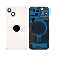 Задня кришка для iPhone 14, зі склом камери, Original PRC, Small Hole, White