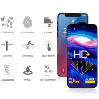 Захисне скло Heaven HD+ для iPhone 14 Pro/15/16 (0.33 mm) Black 1
