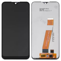 Дисплейний модуль для Samsung A015F Galaxy A01, High Copy, з вузьким конектором, Black