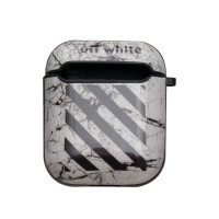 Silicone Case for AirPods Glossy Brand Ofwhite white