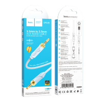 Кабель AUX Hoco UPA30, Jack 3.5 mm to Jack 3.5 mm, 1m, Blue 2
