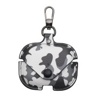 Silicone Case for AirPods Pro Camouflage Leather White-Black