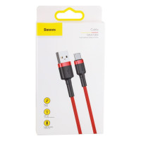 Кабель Baseus Cafule Cable, Type-C, 3A, 1m, Red 6