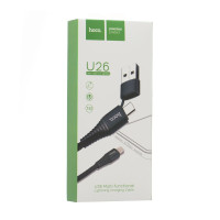Кабель Hoco U26 Multi-Functional Lightning Cable