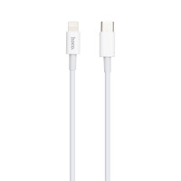 Мережевий зарядний пристрій Hoco C80A, Cable Type-C to Lightning, PD 20W, QC3.0, White 3