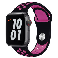 Ремінець для Watch Series 42/44/45/49 mm Nike Sport Band Black/Pink 1