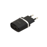 Мережевий зарядний пристрій Hoco C12, Cable Lightning, 2.4A, Black 2