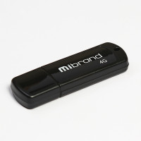 Флешка Mibrand USB 2.0 Grizzly 4Gb Black