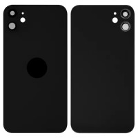 Задня кришка для iPhone 11, зі склом камери, Small Hole, Black
