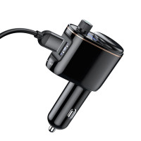 FM-модулятор Baseus Locomotive Wireless MP3 Vehicle Charger Black 3