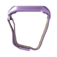 Ремінець для фітнес браслету Mi Band 5/6 Milanese Gold/Violet 2