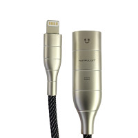 Перехідник Konfulon Z13i, 2 in 1, Lightning to 2xLightning (Female), Black 1