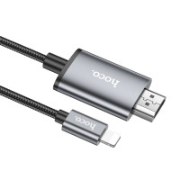 Кабель Hoco UA27, Lightning to HDMI, 1m, Gray 3