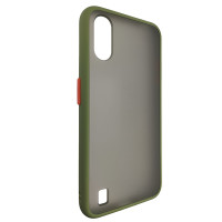 Чехол Totu Copy Gingle Series for Samsung A01 Dark Green+Orange