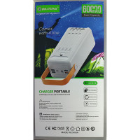 Універсальна мобільна батарея Bilitong S-13, Solar Charge, Cable Micro/iPhone/TypeC, 60000 mAh White 6