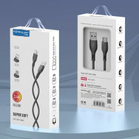 Кабель Konfulon DC53, Micro, 1m, 2.4A, White 1