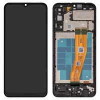 Дисплейний модуль для Samsung A042 Galaxy A04e, з рамкою, Original Ref., Black