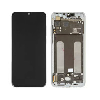 Дисплейний модуль для Xiaomi Mi 9 Lite, Mi CC9, з рамкою, Original Ref., Pearl White